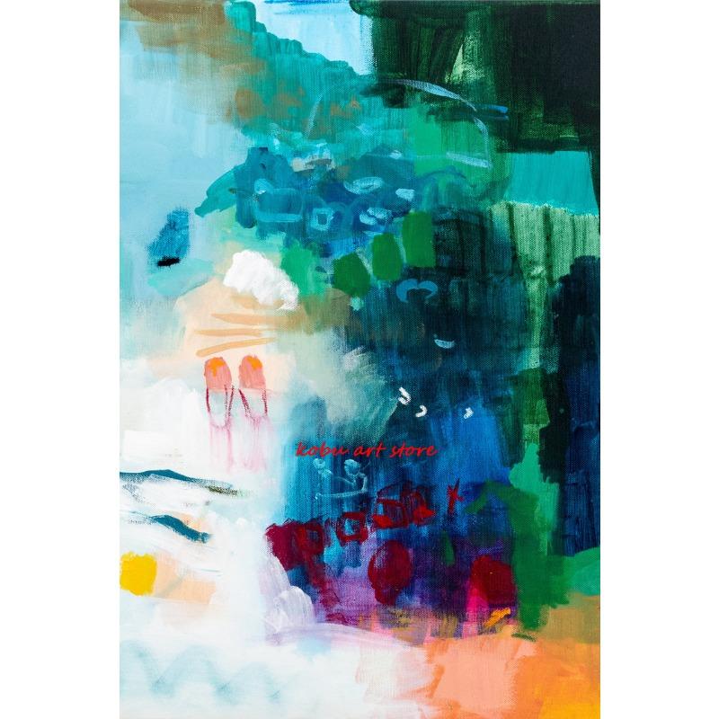 

Красочные Абстрактные Современные Зеленые Оранжевые Красные Постеры и Принты Холст Живопись Настенное Искусство Картины для Гостиной Украшение Дома 21cm×30cm NoFrame