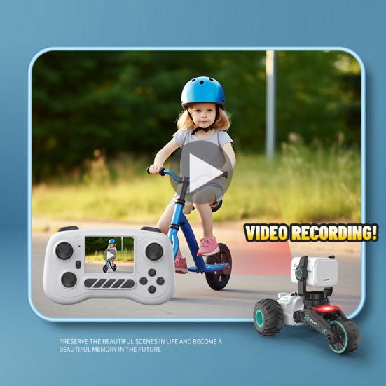 Remote Control Car with 720P Real Time Video Camera Kids Off-Road Truck Photography RC Vehicle Toy Toddlers Boys Birthday Christmas Gift