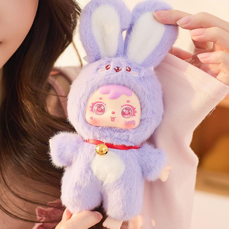 Lucky Rabbit Treasure Paradise Doll Blind Box Cute 1 of 9 Possible Mystery Collection Toys Cute Soft Animal Charms Best Gift