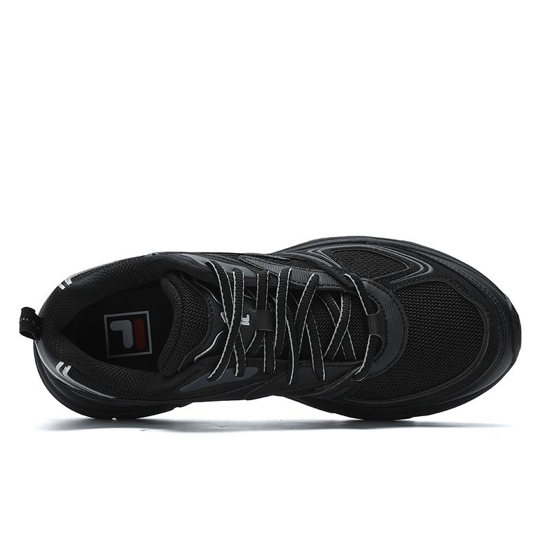 FILA Interun Solid Color Versatile Simple Low-Top Casual Shoes Women sneaker Shadow-Black Gray F12W432112FDB