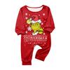 Print Cute Family Set Pajamas, Home Clothes, Family Set Long Sleeve Top Pants Set