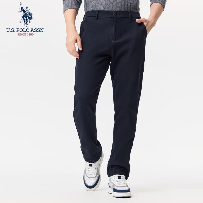 U.S. POLO ASSN. Men s Warm Straight-Leg Business Casual Pants 36