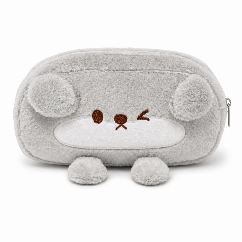 Otter Shape Pen Bag Plush Stationery Bag Portable Pencil Case  School Supplies