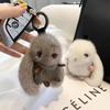 Adorable Rabbit Faux Mink Fur Plush Keychain Toy - Cute Ornament & Birthday Gift