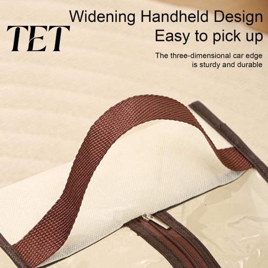 Home Organization Accessories Boots Storage Bag with Zipper And Handle, Portable Transparent PVC Dust Closet Solution Proof Organizer, Dust-proof
