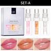 3PCS/SET Color Changing Lip Oil Moisturizing Lipstick Hydrating Lip Plump Hydrating and Transparent Lip Gloss Lip Oil Makeup