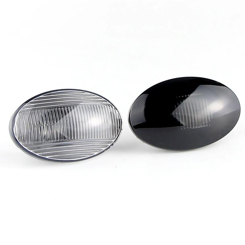 2PC For Opel Vauxhall Combo Tour Corsavan Mk2 Corsa C Tour Meriva Car Side Marker Lamp Covers Indicator Turn Signal Light Shells