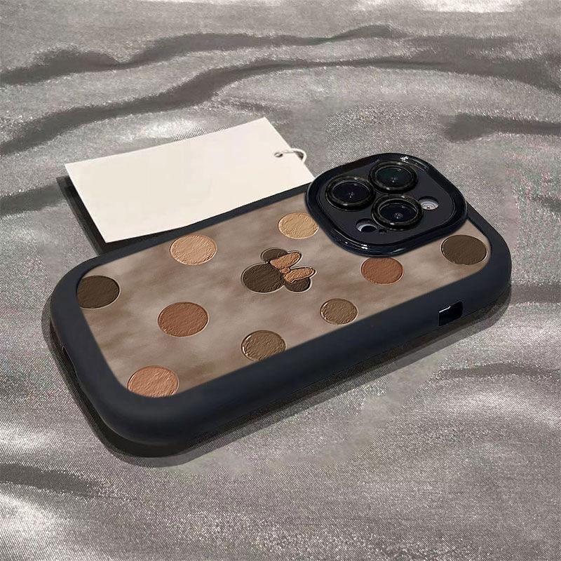 Oil Painting Minnie Applies To Apple 16 Mobile Phone Case 13 Protective Case Apple 15/1 4 Anti-drop 12 Creative 11 Soft Case