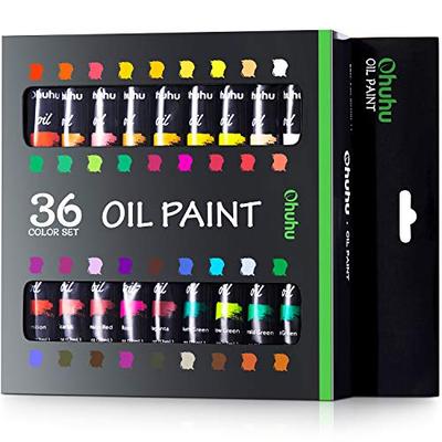 Ohuhu Oil Paint Set, 36 Colors, Oil Paints, Painting Supplies, Beginners, Adults, Boys, Girls, 12ml