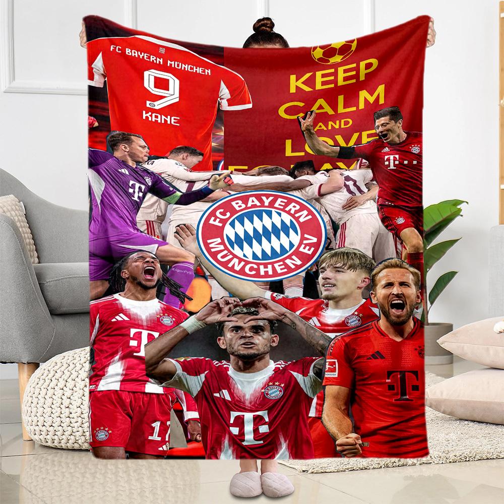 Bayern Munich Blanket Comfortable Suitable for Couch Livingroom Office for All Seasons Modern Suitable for Gifting Relatives and Friends