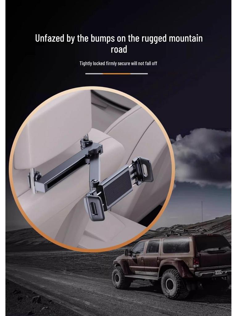 Telescopic Rotatable Car Headrest Mount for Tablets