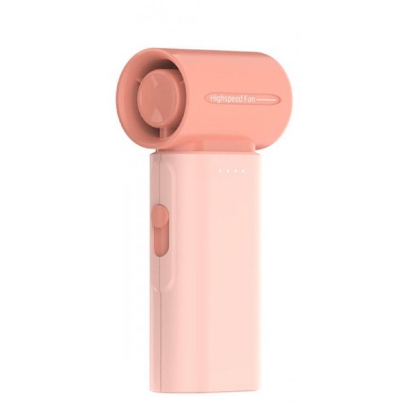 

2026 High-Speed Mini Outdoor Handheld Turbine Fan with Adjustable Dust Removal for Camping 56*33*116mm