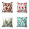 Polyester Pillowcase Plant Decoration Home Printed Pillow Car Waist Cushion Sofa Bed Head Cushion Cover
