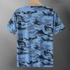 Men's Casual Lightweight Quick-drying Short-sleeved T-shirt - Men's Round-neck Camouflage Breathable Sweat-absorbing Cool-feeling T-shirt