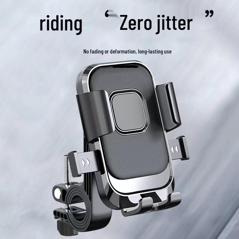 Electric Bike & Motorcycle Phone Holder: Shockproof, Outdoor-Ready Rearview Mirror Mount for Navigation