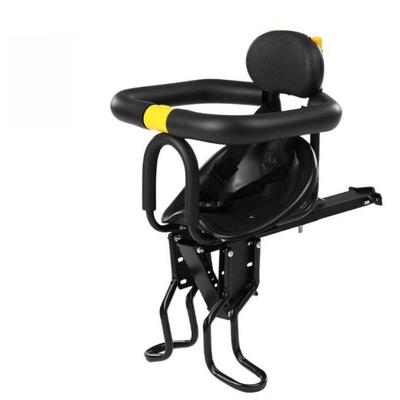 Asiento de Bicicleta para Niños al Aire Libre Pedales Soporte Respaldo Asiento de Bicicleta Seguridad Asiento de Bicicleta Infantil Asiento Delantero para Bebé en Bicicleta
