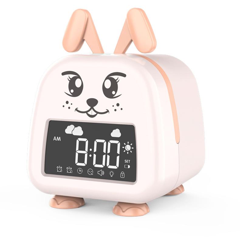 Creative Cute Pet Cartoon Free Alarm Clock Digital Children's Electronic Clock New Home Simple Digital Alarm Clock
