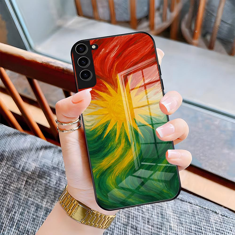 Kurdistan Flag Phone Case For Samsung S26 S25 Plus S20 S20 Plus S22 Ultra S23 FE S21 Plus S21 Ultra Glass Cover