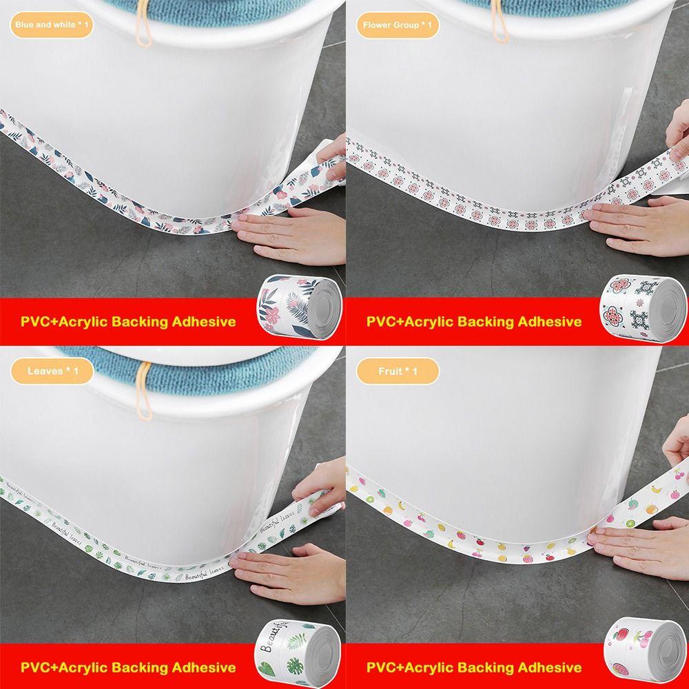 PVC Sealant Strip Waterproof Sink Sealing Tape Toilet Edge Protector for Countertop Bathroom