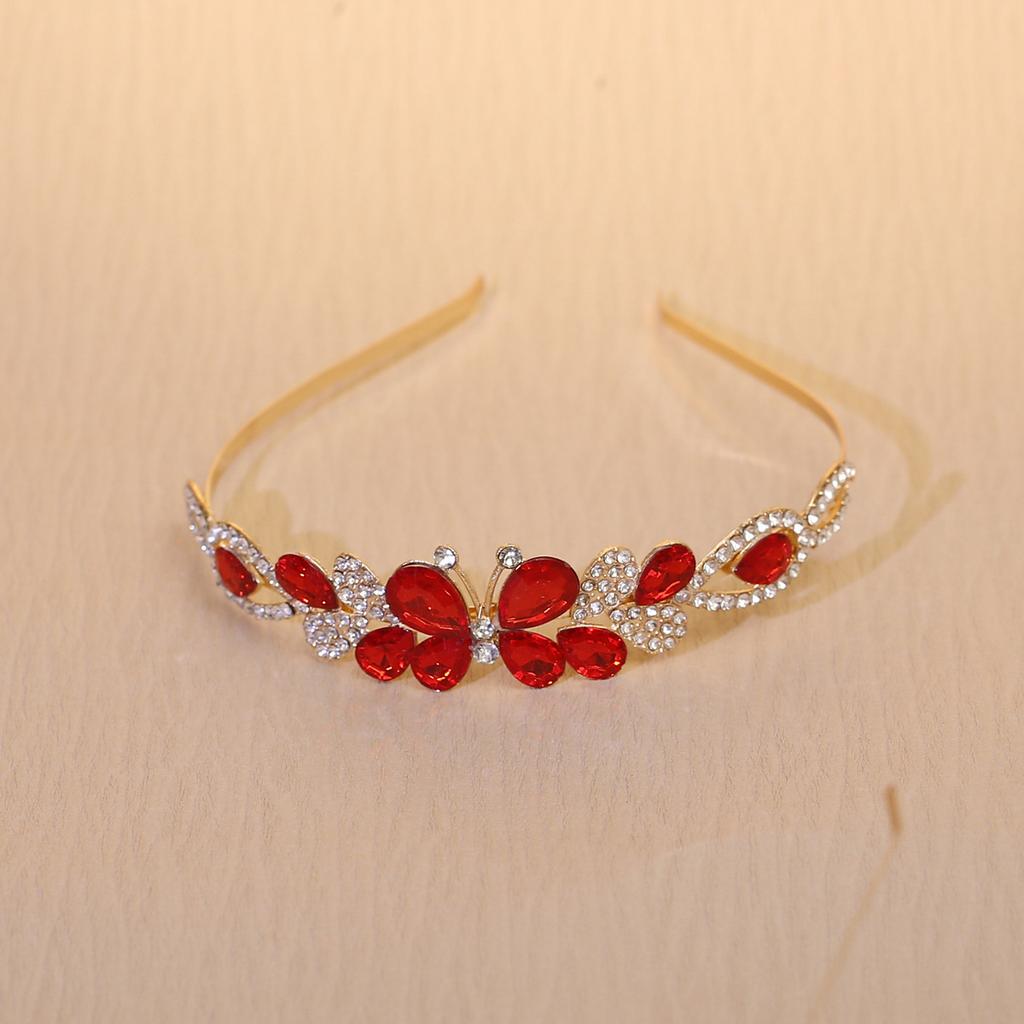 Children's Crown Tiara Girls' Headband Butterfly Crystal Headband