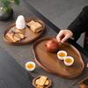 Vintage Bamboo Tea Tray and Snack Plate