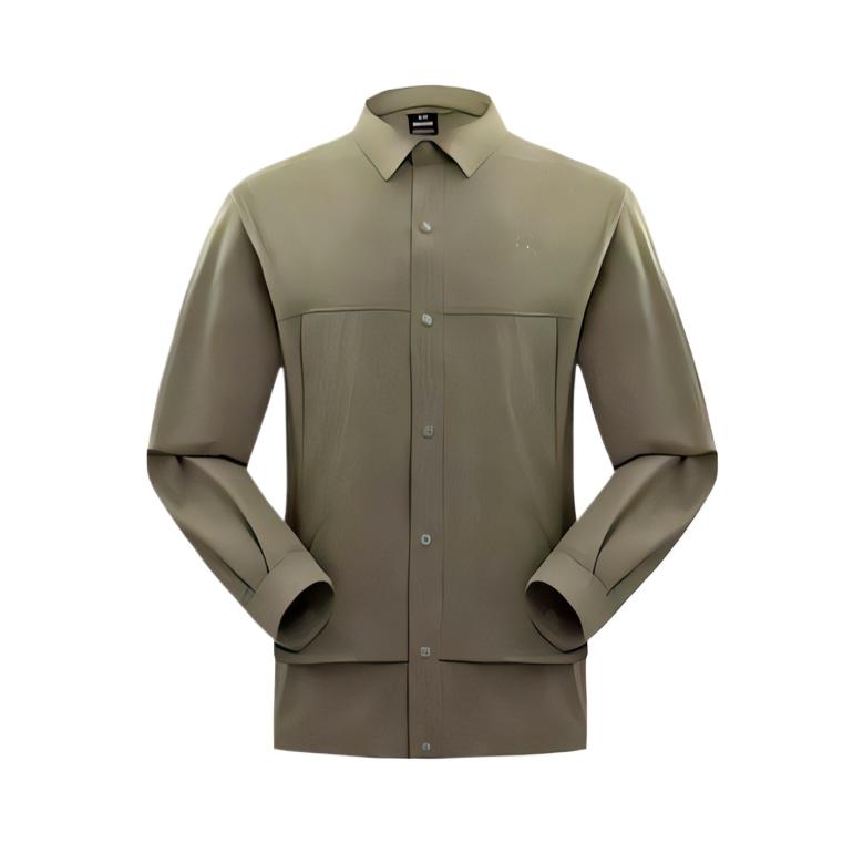 

Under Armour FW24 Hiking Soft Comfortable Skin-Friendly Fashion Long Sleeve Shirt Men shirts Dark-Olive-Green 15133216-0097 S