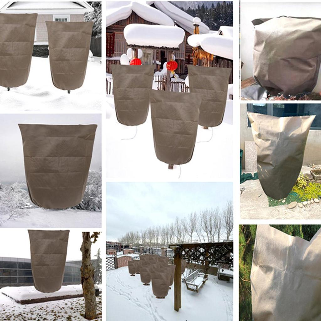 Plant Covers Freeze Protection Weather-Resistant Shrubs Protector Bag Winter Plant Covers Freeze Protection For Garden Yard