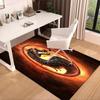 Kombat Dragon In Flames Carpet, Chair Rug,Rug for Office Bedroom Living Rooms, Doormat Decor Fan Gift Christmas Gift