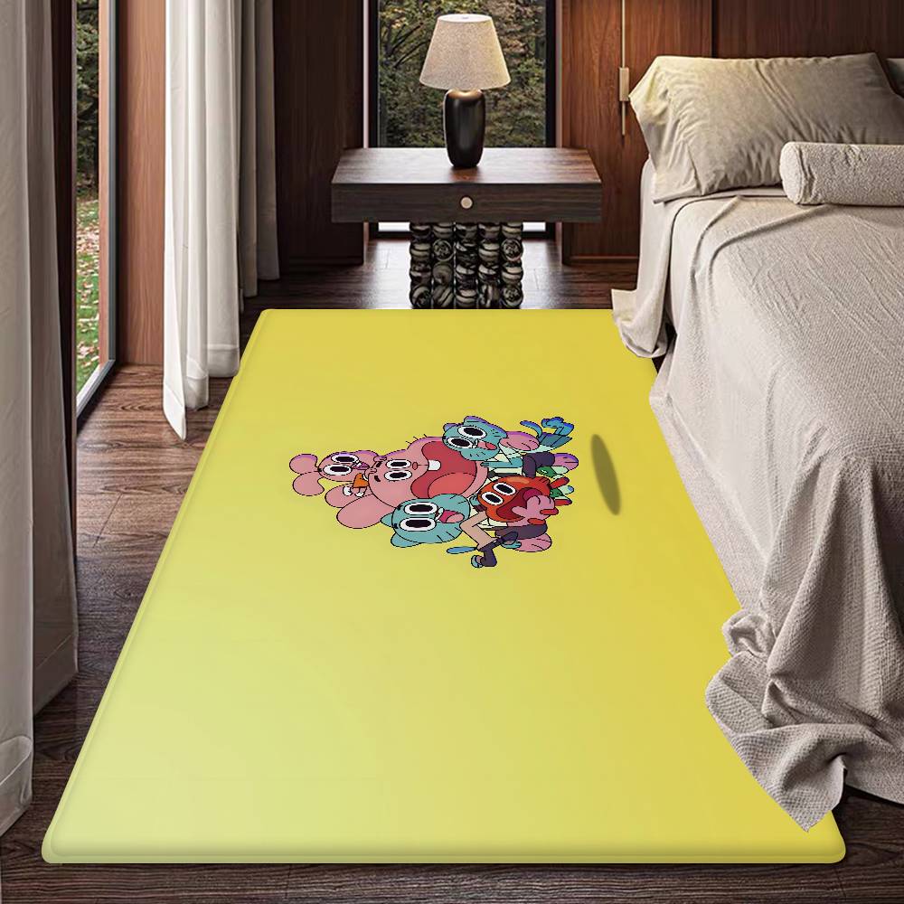 The Amazing Funny W-world Of Gumball Floor Mat Cheaper Anti-slip Modern Living Room Balcony Printed Bedside Mats