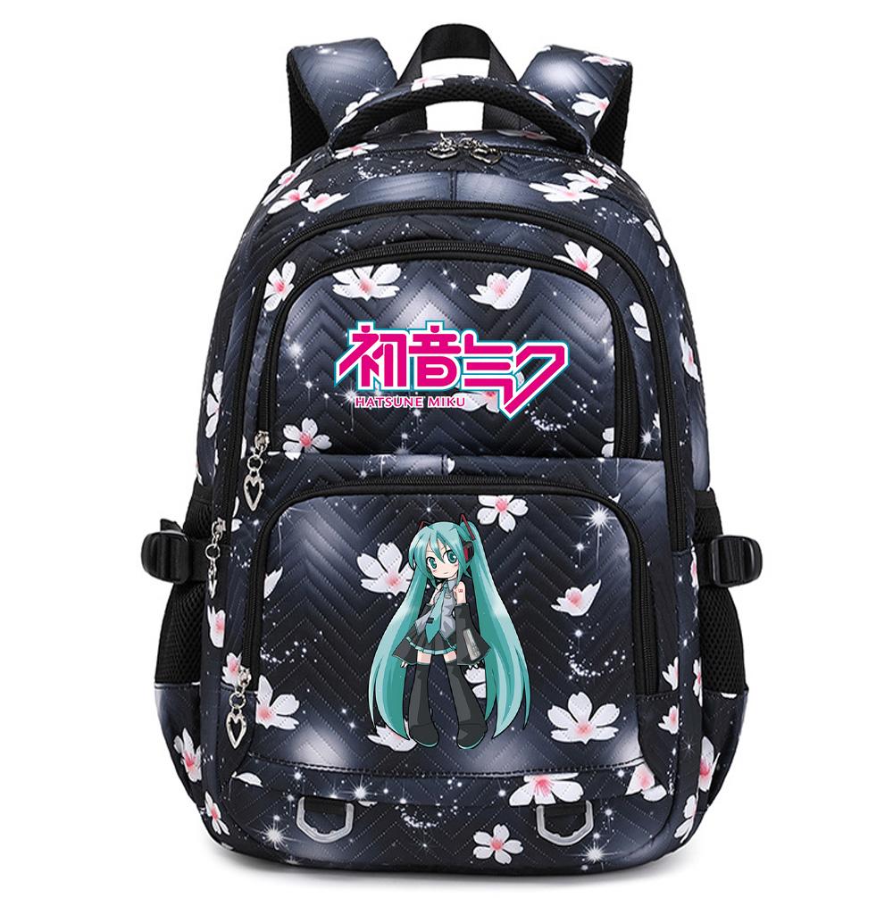 Anime Hatsune Miku Printed School Backpack Student Teenager Bookbag for Boy Girl Women Large Capacity Waterproof Backpack Travel Mochila Escolar