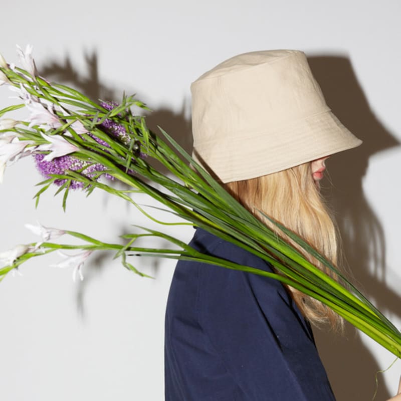 

ACONTT Хлопковая панама с отворотом-Бежевая BEIGE