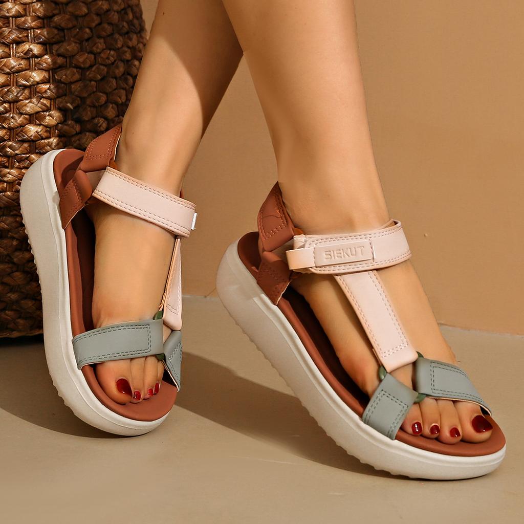 Platform Sandals Women's Summer New Casual and Lightweight Beach Shoes Fashionable and Simple Women's Shoes