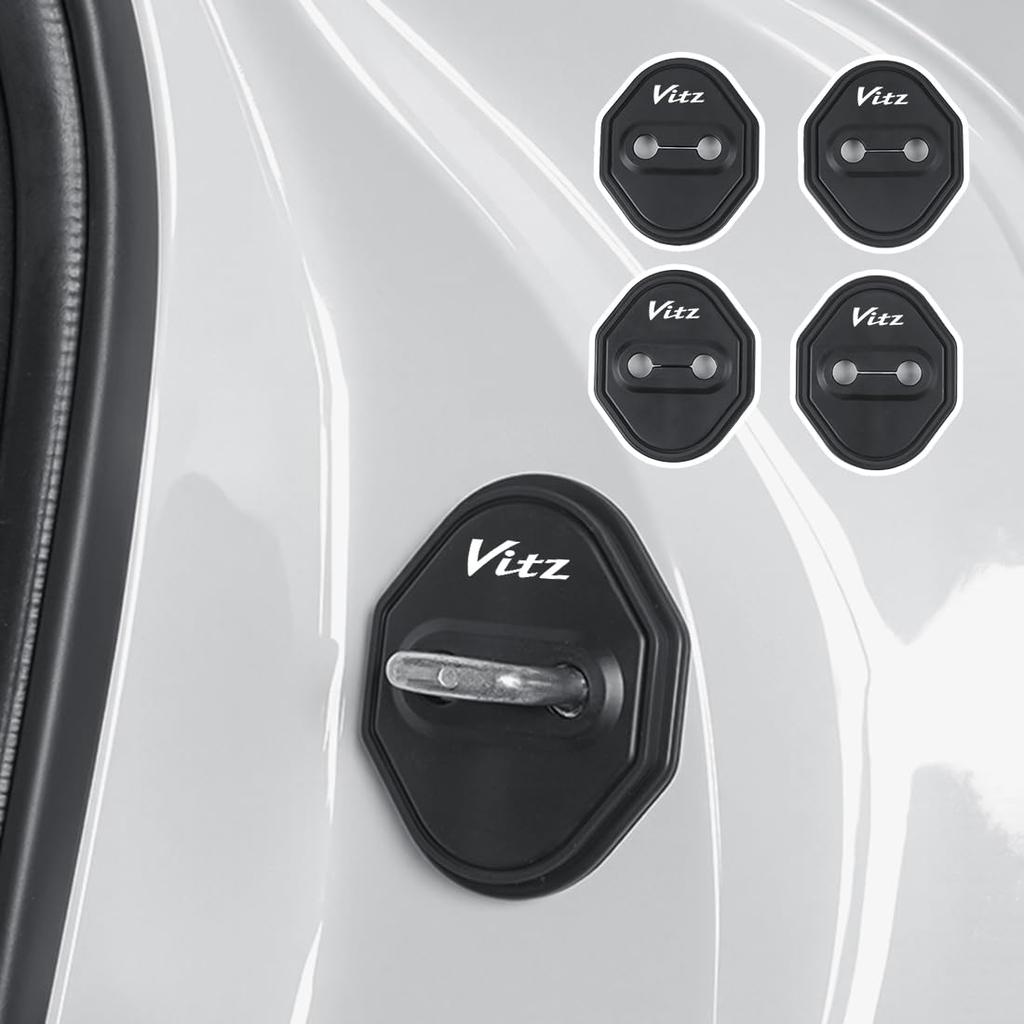 Vitz Compatible Car Door Lock Cover, Protective Function, Rustproof, Waterproof, Door Lock, Shock Absorption,