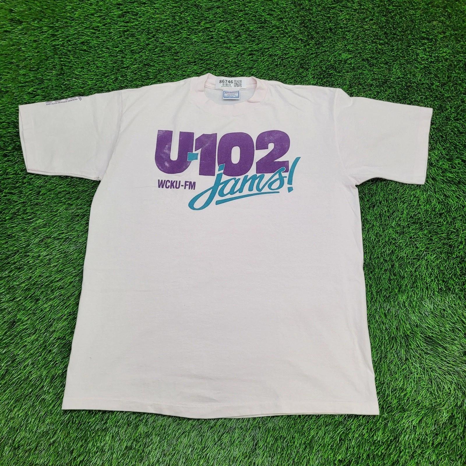 

Vintage North-Carolina U-102 Radio Shirt XL 23x29 WCKU-FM USA S