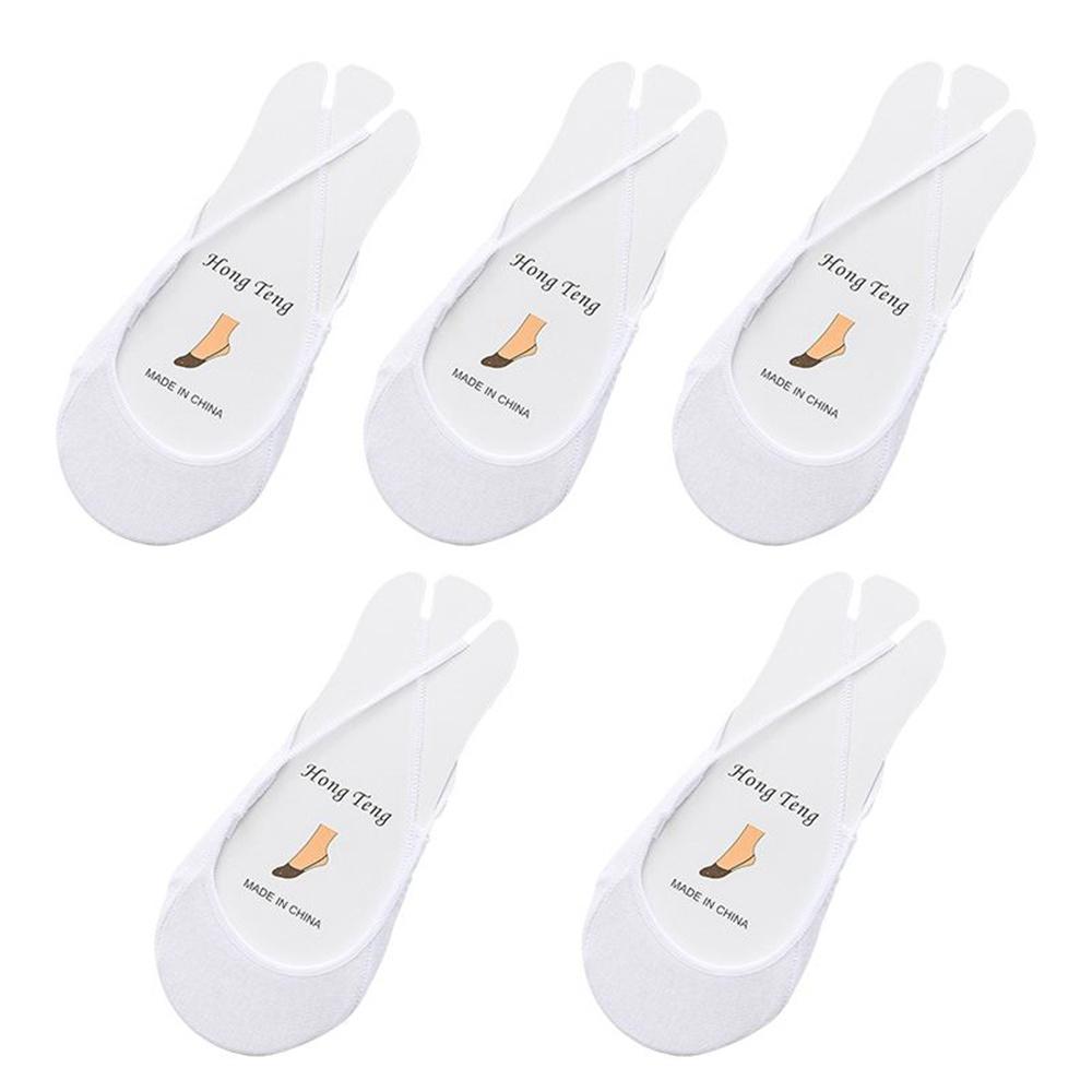 5 Pairs Suspenders Women Cotton Boat Socks Invisible Shallow Mouth Summer Thin Half Sole Socks Not Drop Heel Short Sox