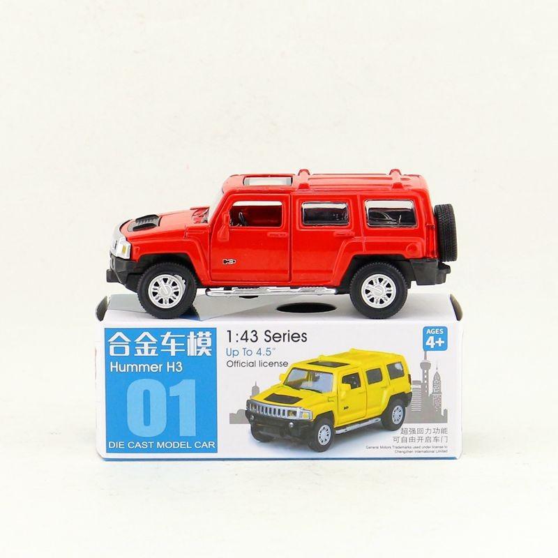 Hummer H3 1:43er Legierungs-Automodell mit Schwungradsteuerung für Kinderspielzimmer Sammler