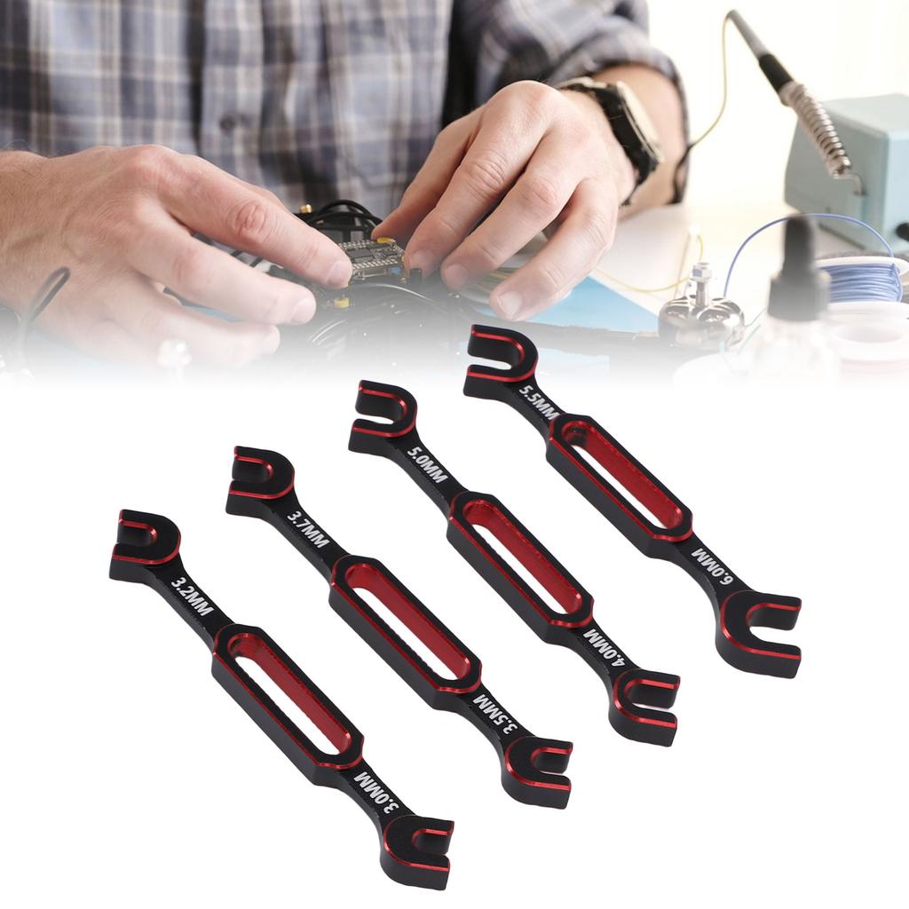 4 Pcs RC Wrench 3.0 3.2 3.5 3.7 4.0 5.0 5.5 6.0mm Turnbuckle Nut   Joint Remover RC   Repair Tool for RC Crawler Car Boat