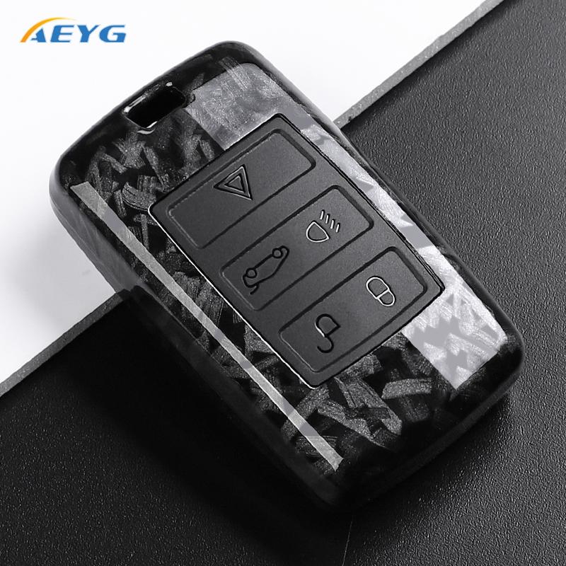 

ABS Carbon Fiber Car Key Case Cover for Land Rover Range Rover Sport Evoque Freelander for Jaguar XF XJ XE XJL XF Accessories