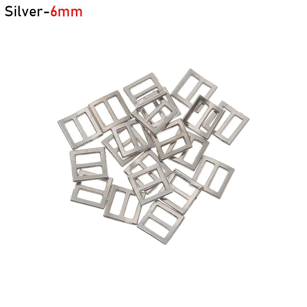20/40Pcs Tiny Tri-glide Belt Buckle for DIY Doll Clothes Bags Mini Buckles Buttons Diy Doll Shoes Clothing Accessories 6/7/8.5mm