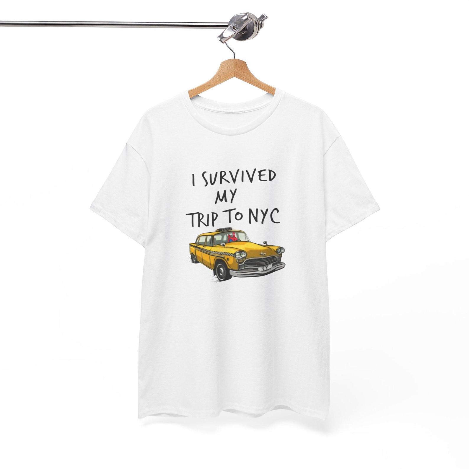 Spider graphic Unisex Heavy Cotton Tee i survived my trip to NYC 4XL