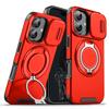 Suitable for iPhone 16 15 14 Plus 13 12 Pro Max 16E 360 Degree Rotating Magnetic Bracket With Camera Protection Phone Case