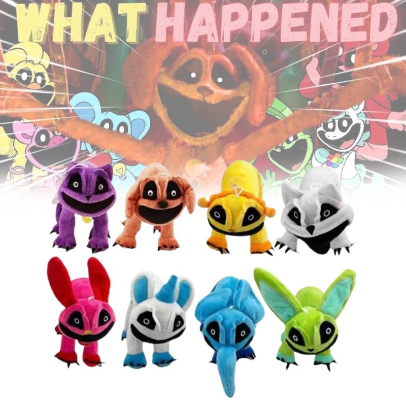 Smiling Critters Animal Stuffed Plush Toy Cartoon Children Halloween Doll Gift