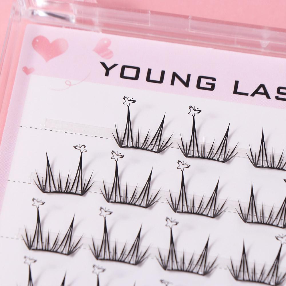 Segmented Creative False Eyelashes Glue Free False Eyelashes  Cosplay Party