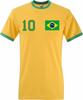 Youth Designz Men's T-Shirt Brazil with DESIRED NAME + NUMBER Jersey World Cup Brazil