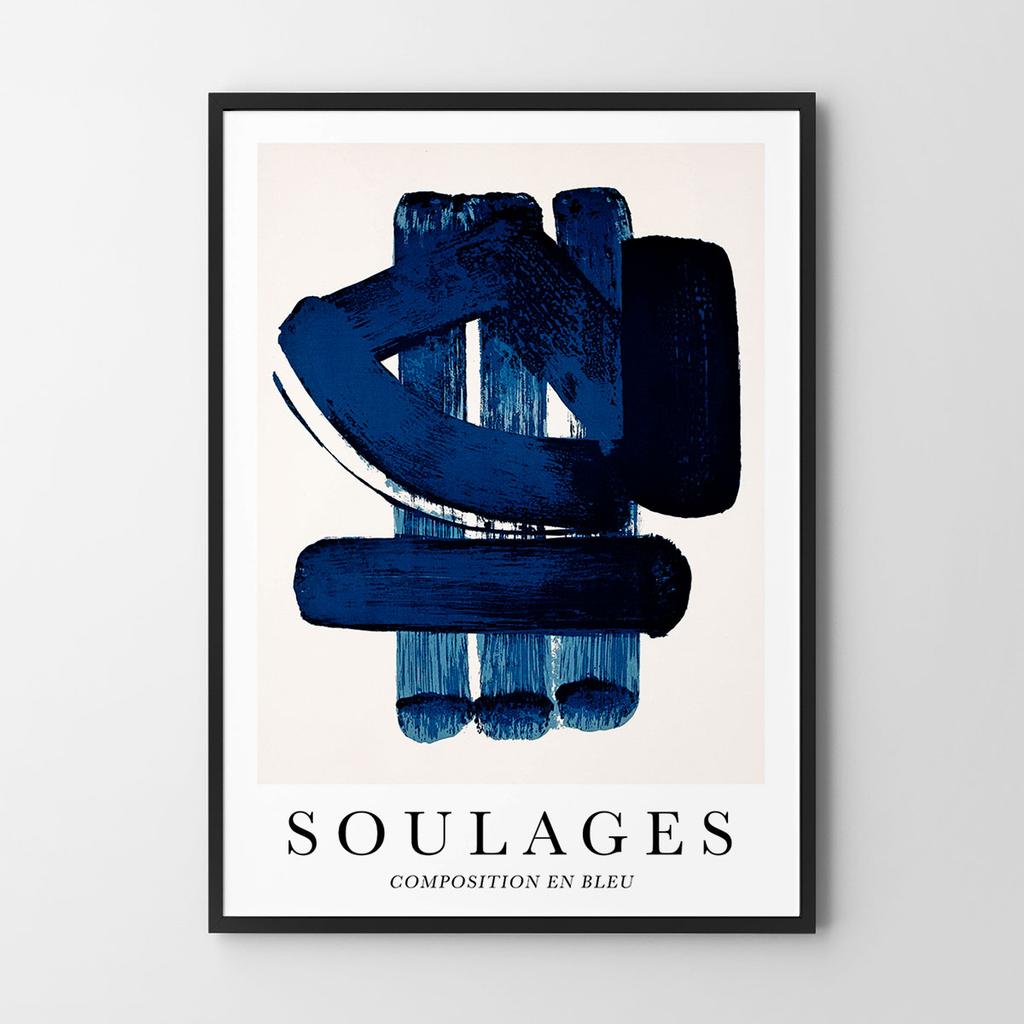 Poster Abstraction Soulages