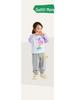 2025 Spring Kids' Round Neck Cute Long Sleeve Color Block T-Shirt