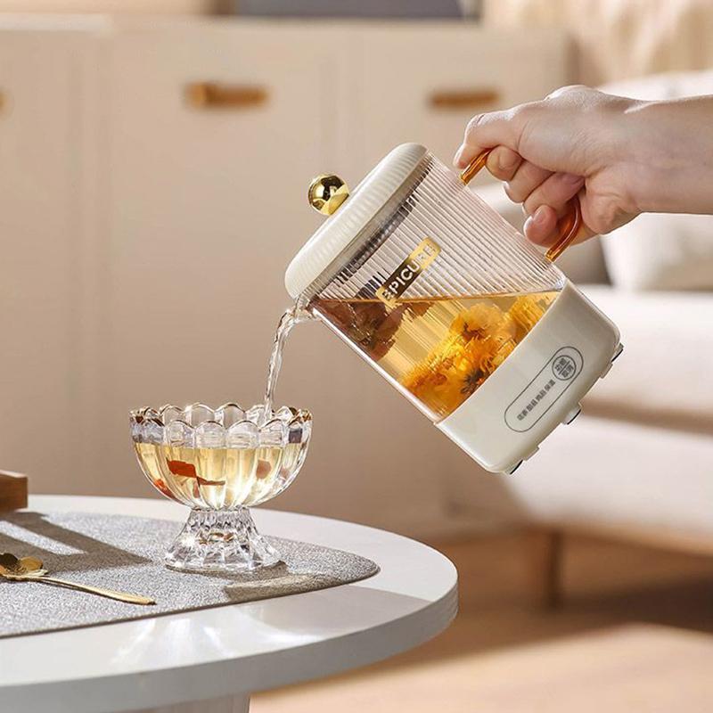 Household Electric Kettle Multifunctional Health Pot 600ML Portable Glass Water Boiler Office Flower Tea Dessert