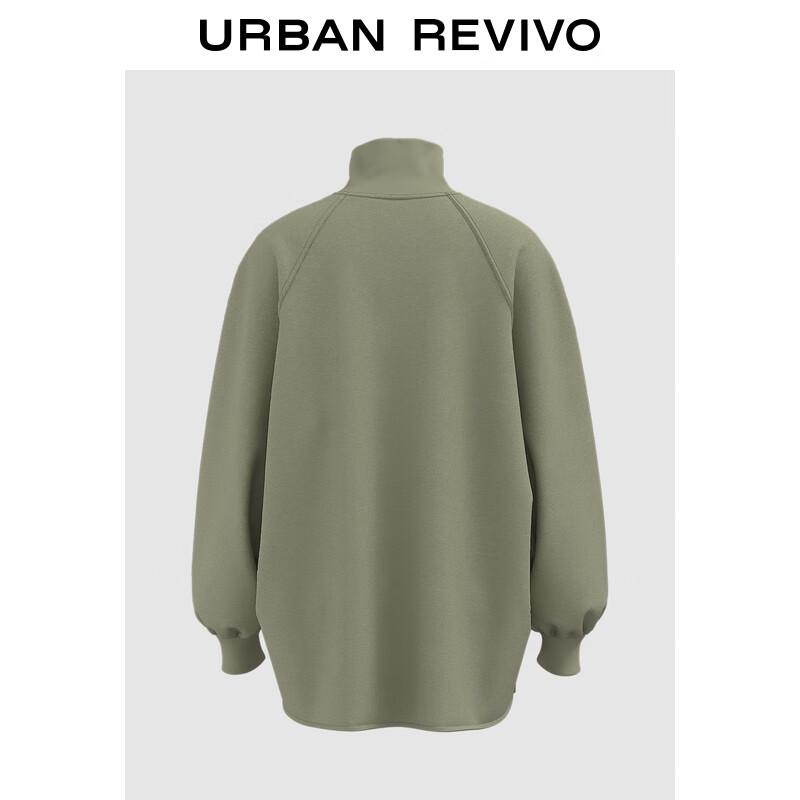 

UR 2025 Women s High-Collar Split-Seam Sweatshirt M