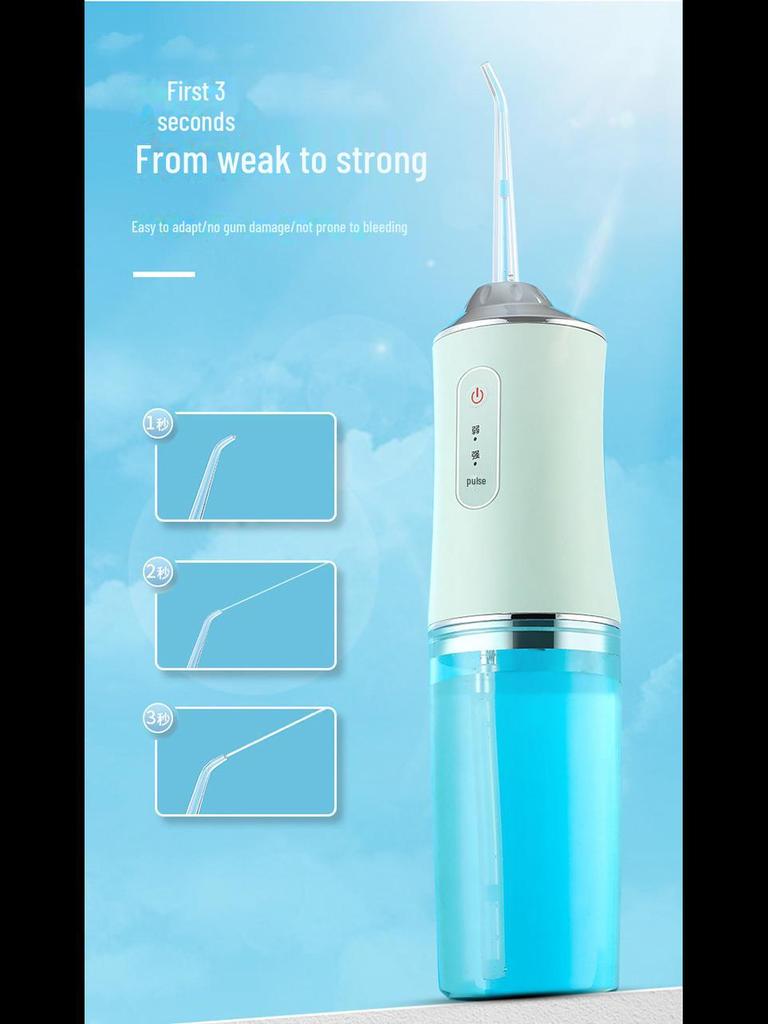 Intelligente elektrische Munddusche: Tragbarer Zahnreiniger mit violettem Licht, wasserdicht, gegen Mundgeruch und zur Aufhellung