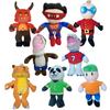 Cute Cartoon Panda Superman Plush Toy For Kids, Short-haired Stuffed Animal Doll